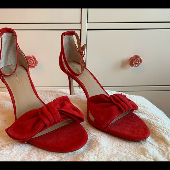 Ann Taylor Red Suede Pumps - NWOT - Picture 7 of 7